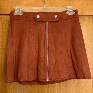 AE suede mini skirt